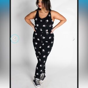 NWT XL Cakeworthy Mickey Mouse Tie Up Jumpsuit romper for Women